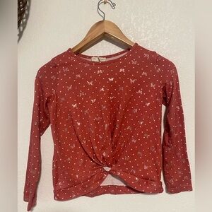 Emma & Elsa Butterfly And Heart Blouse